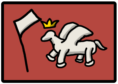 Banner of Kakheti: a winged horse